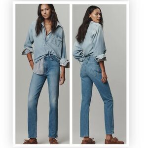 NWT MOTHER The Dazzler Flood Mid-Rise
Straight-Leg Jeans Trucks are for girls